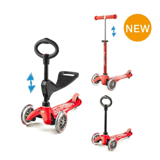 Micro Mini 3 in 1 Deluxe skrejritenis