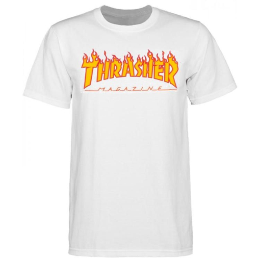 Thrasher T-krekls Flame White