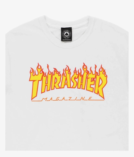 Thrasher T-krekls Flame White
