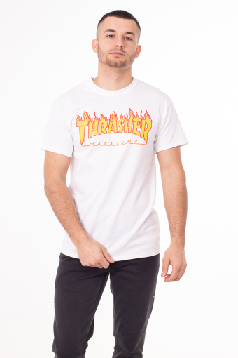 Thrasher T-krekls Flame White