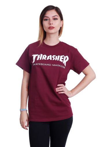 Thrasher T-krekls Skate Mag Maroon