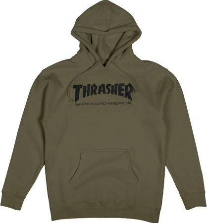 Thrasher Džemperis ar kapuci Skate Mag Army Green