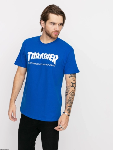 Thrasher T-krekls Skate Mag Royal Blue