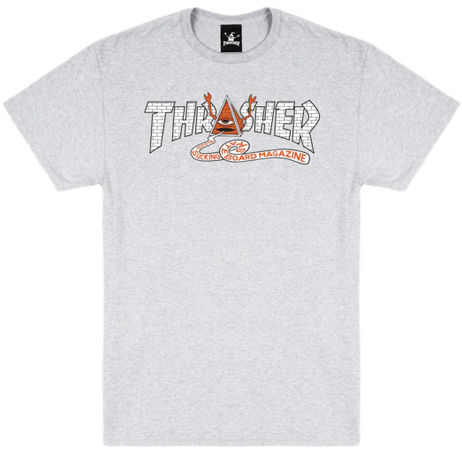 Thrasher x Toy Machine T-krekls Pyramid