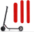 Segway Ninebot ES 1 atstarojošās uzlīmes