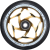 BLUNT WHEEL TRI BEARING 120MM x 30MM
