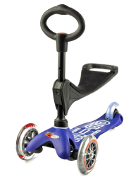 Micro Mini 3 in 1 Deluxe skrejritenis Zils