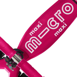 Micro Maxi Deluxe LED skrejritenis (spīdoši riteņi) Rozā