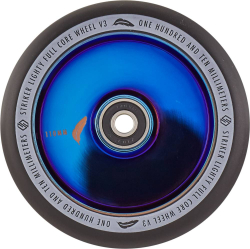 Striker Lighty Full Core V3 Melns Pro skrejritenis Ritenis 110mm Zils Chrome
