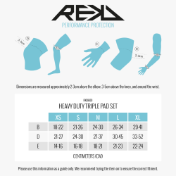 REKD Heavy Duty Triple komplekts S Zils