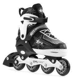 SFR Pulsar Adjustable Inline Skates Silver 35.5-39.5