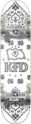 KFD Bandana Complete Skateboard 8 Balts