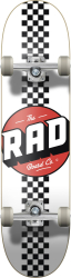 RAD Checker Stripe Complete Skateboard 7.75 Balts