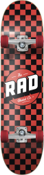 RAD Checkers Complete Skateboard 7.75 Sarkans