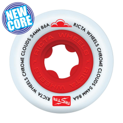 Ricta Wheels	Chrome Clouds Red 86a 54mm