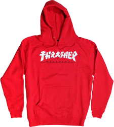 Thrasher džemperis ar kapuci Godzilla Sarkans L izmērs