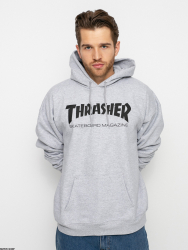 Thrasher džemperis ar kapuci Skate Mag Pelēks XL izmērs