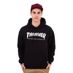 Thrasher Džemperis ar kapuci Skate Mag Black