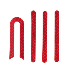 Set of reflective stickers for Xiaomi m365/PRO skrejritenis (red)