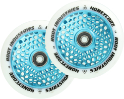 Root Industries Honeycore Wheels White 110mm Blue