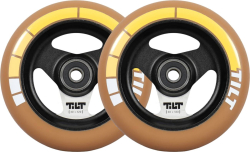 Tilt Stage I Wide Pro Scooter Wheels 2-pack 120mm Gold Stripe