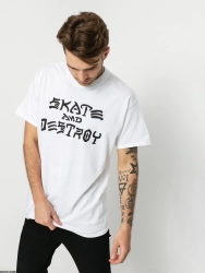 Thrasher T-krekls Skate and Destroy Balts L izmērs