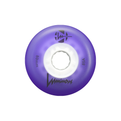 LUMINOUS LED Riteņi 80mm 1 set Violets