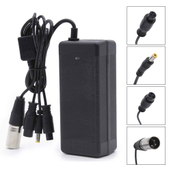 Pats universālākais lādētājs elektriskajiem skrejriteņiem 54,6V ar GX16/GX12/DC5.5mm/XLR konektoriem (2A)