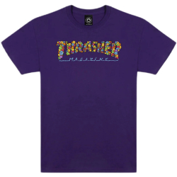 Thrasher T-shirt Smile by Spanky Purple XL size