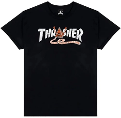 Thrasher x Toy Machine T-shirt Pyramid Black L size