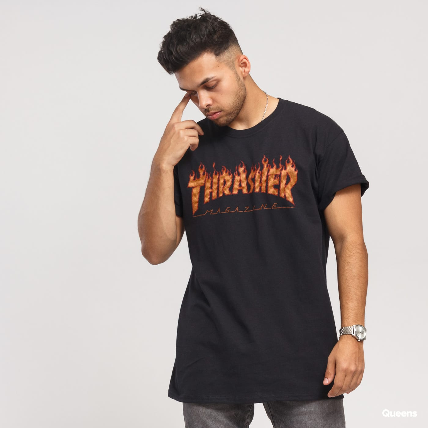 Thrasher T-krekls Flame Halftone