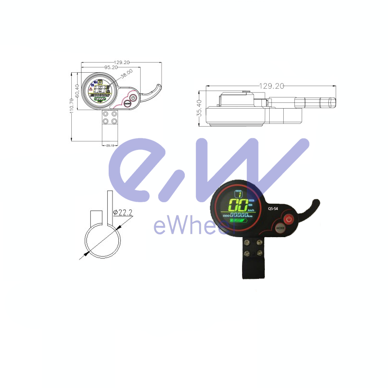 Controladora + display LCD QS-S4 36/48V 350W