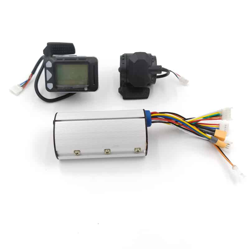 Kit controlador BLDC 24V 250W + display LCD con acelerador + freno.