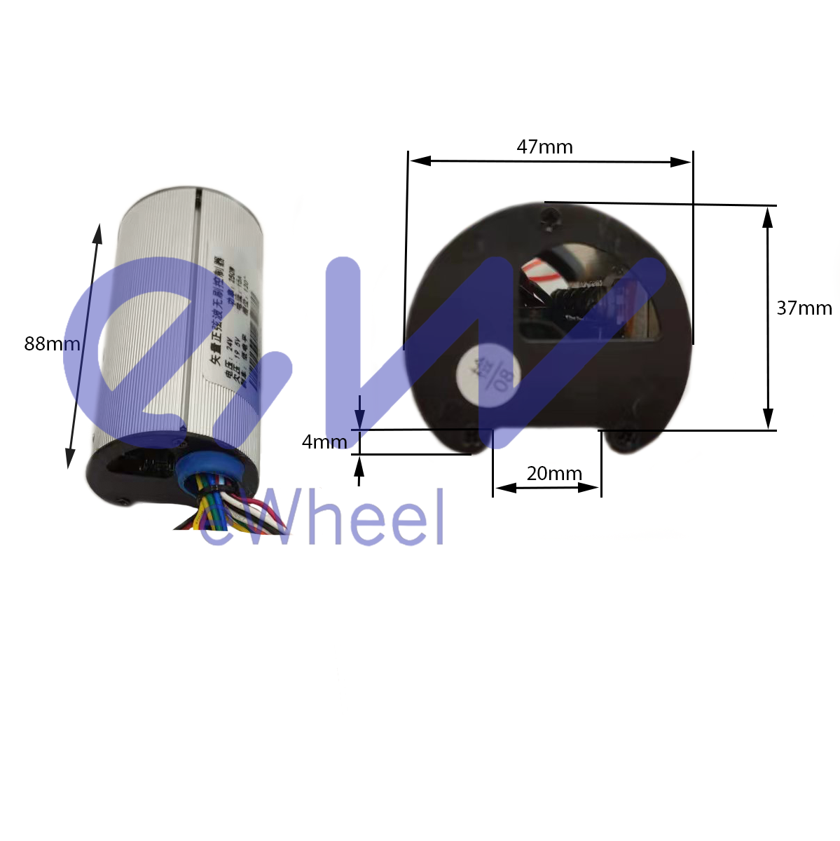 Kit controlador BLDC 24V 250W + display LCD con acelerador + freno.
