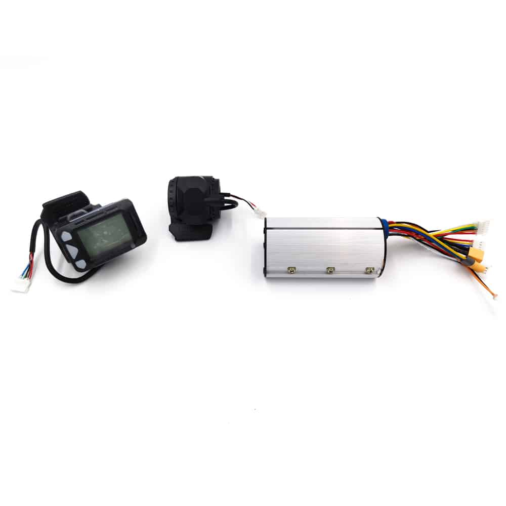 Kit controlador BLDC 24V 250W + display LCD con acelerador + freno.