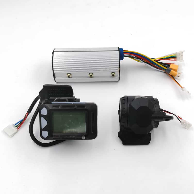 Kit controlador BLDC 24V 250W + display LCD con acelerador + freno.