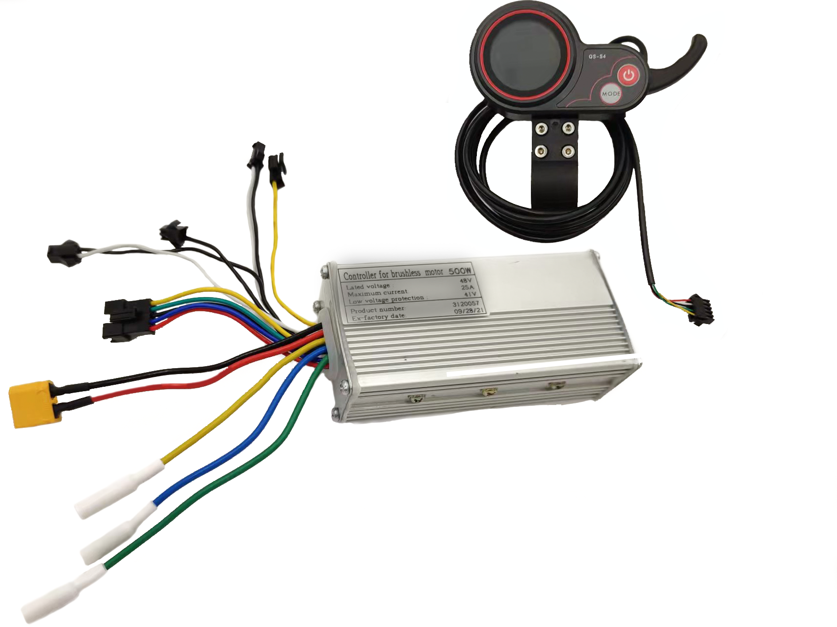 kit controladora 36/48V 500/800w + display QS-S4