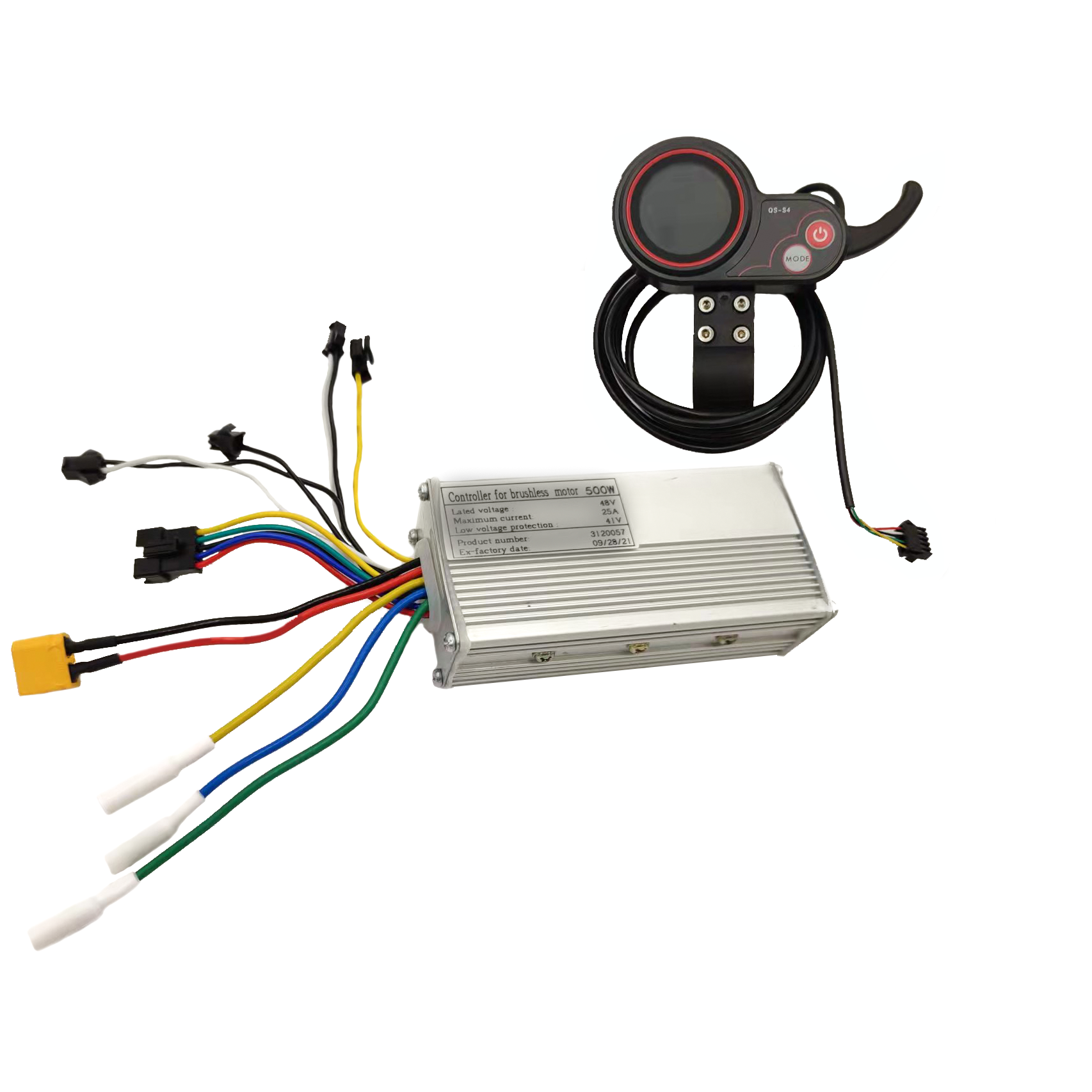 kit controladora 36/48V 500/800w + display QS-S4