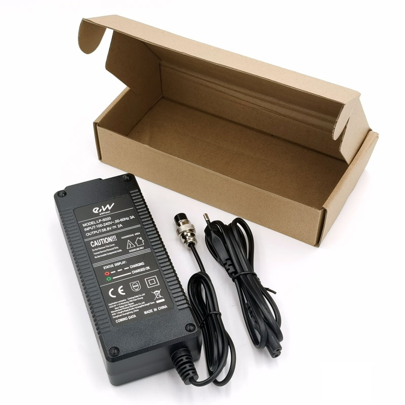 Cargador premium 52V2A conector GX16