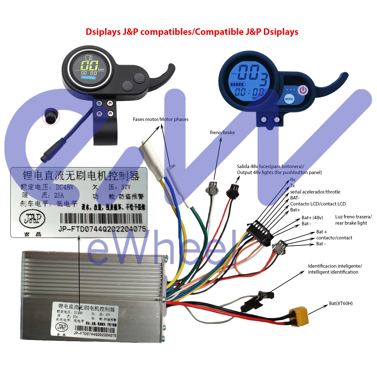 Controladora J&P 48V 25A