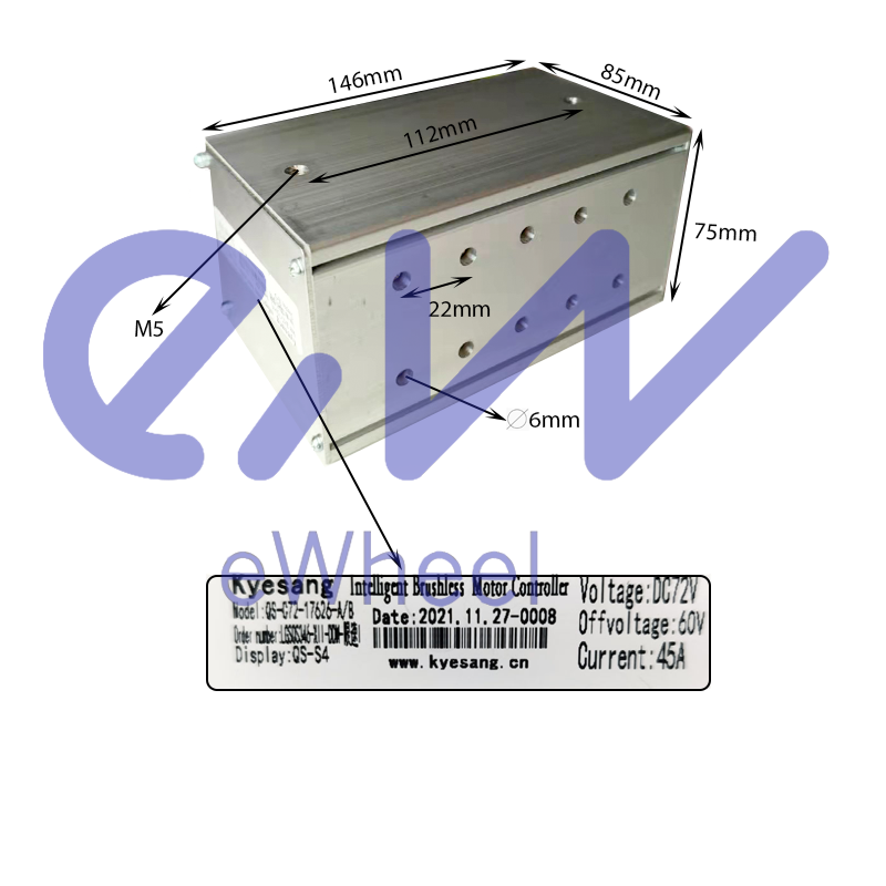Controladora dual-motor  QS-S4 72V45A [Kyesang]
