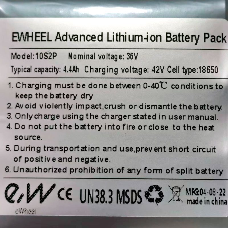 Batería externa 4,4 Ah [Sony Murata US18650V3]