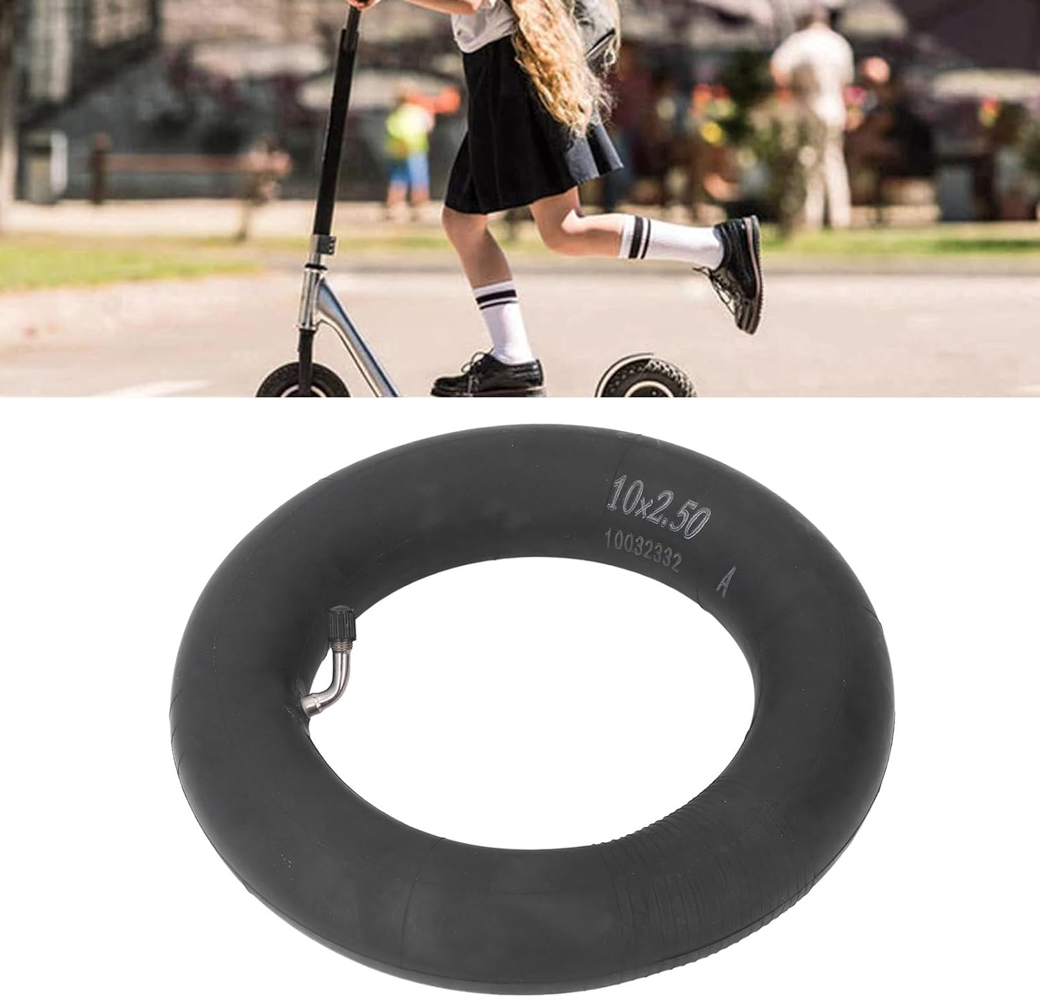 10x2.5 inner tube with bent valve 45 degree