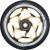 BLUNT WHEEL TRI BEARING 120MM x 30MM