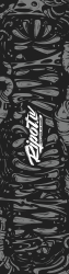 "Ripot.lv Longboard Grip tape Jaws 11"" MelnsWhite"