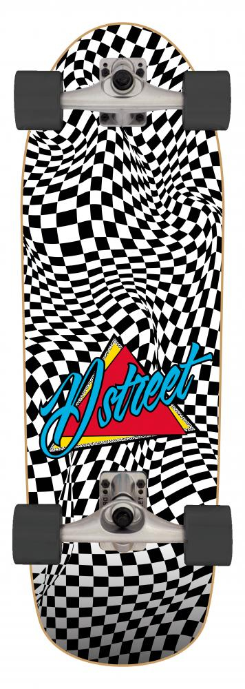 D Street Surfskate Check Warp dēlis