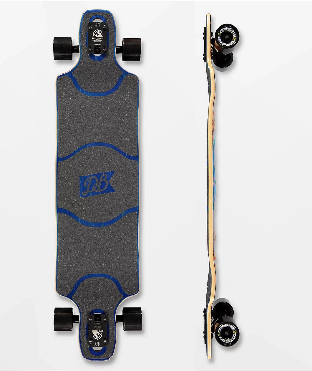 DB Longboards Paradigm Blue & Gold 41 лонгборд